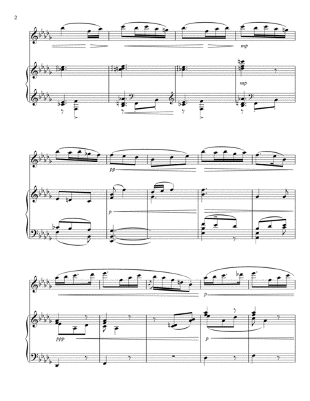 Menuet From Sonatine 1905 By Maurice Ravel Transcribed For Flute And Piano Page 2