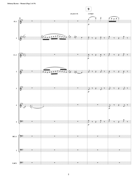 Menuet Mvt 3 From Debussys Petite Suite For Woodwind Choir Page 2