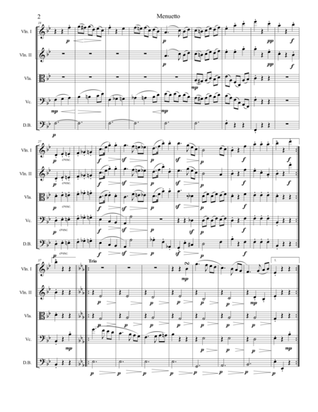 Menuetto And Trio Page 2
