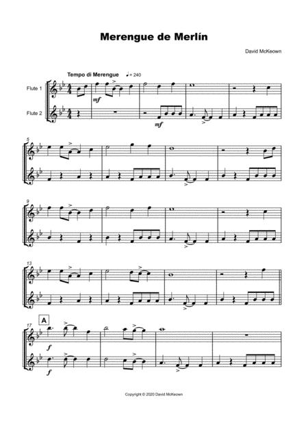 Merengue De Merln For Flute Duet Page 2