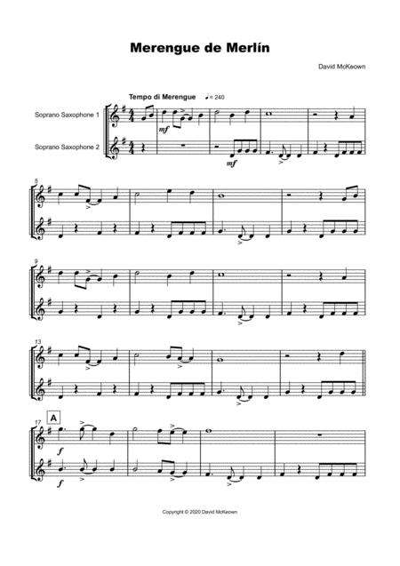 Merengue De Merln For Soprano Saxophone Duet Page 2