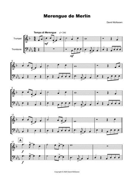 Merengue De Merln For Trumpet And Trombone Duet Page 2