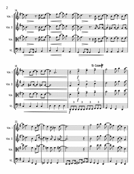 Merry Xmas Everybody String Quartet Page 2