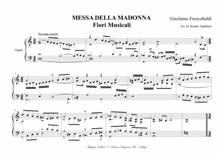 Messa Della Madonna Mass Of The Virgin Mary Frescobaldi Full Score For Organ Page 2