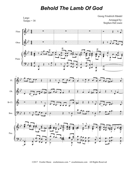 Messiah Part 2 For Woodwind Ensemble Full Score And Parts Page 2