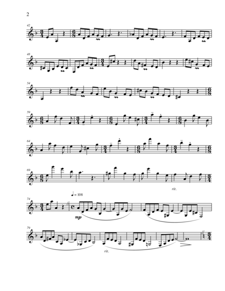 Mexican Fantasies For Solo Clarinet Page 2