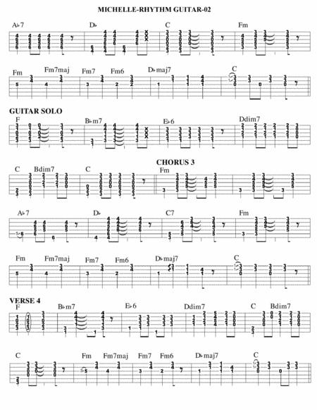 Michelle Guitar Tab Page 2