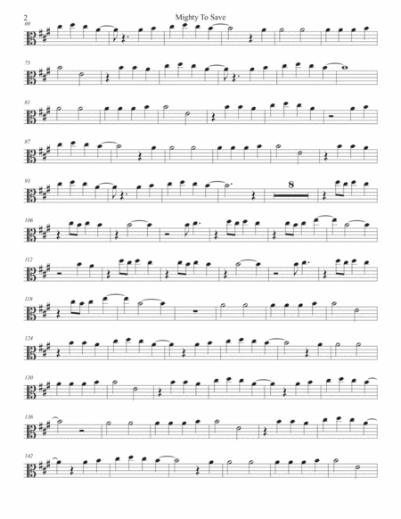 Mighty To Save Original Key Viola Page 2