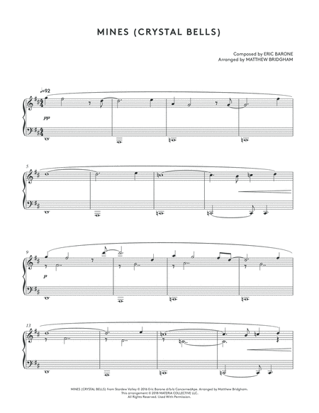 Mines Crystal Bells Stardew Valley Piano Collections Page 2