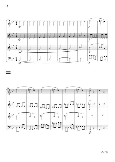 Mini Overture For Clarinet Quartet Page 2