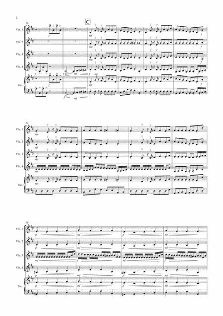 Miniature Overture Fantasia From Nutcracker For Violin Quartet Page 2