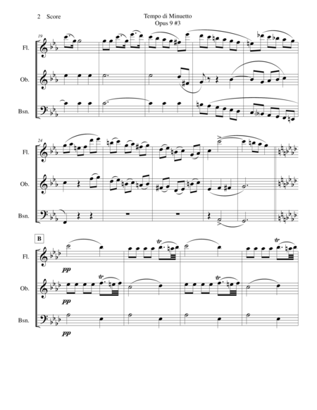 Minuet For Flute Oboe And Bassoon Trio Page 2