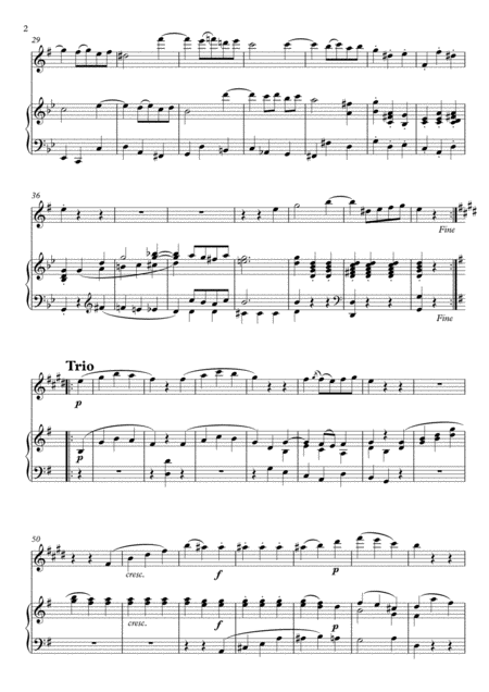 Minuet From Siphony No 40 Saxophone Alto Page 2