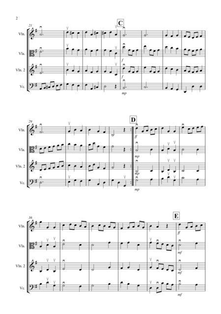 Minuet In G By Bach For String Trio Page 2