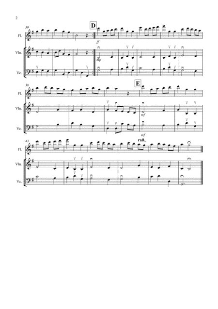 Minuet In G For Flute Violin And Cello Page 2