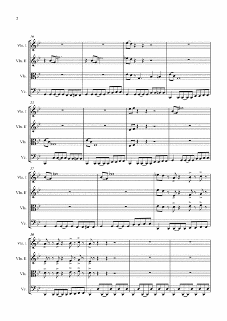 Mission Impossible Theme Arranged For String Quartet 2xviolin Viola And Cello Page 2