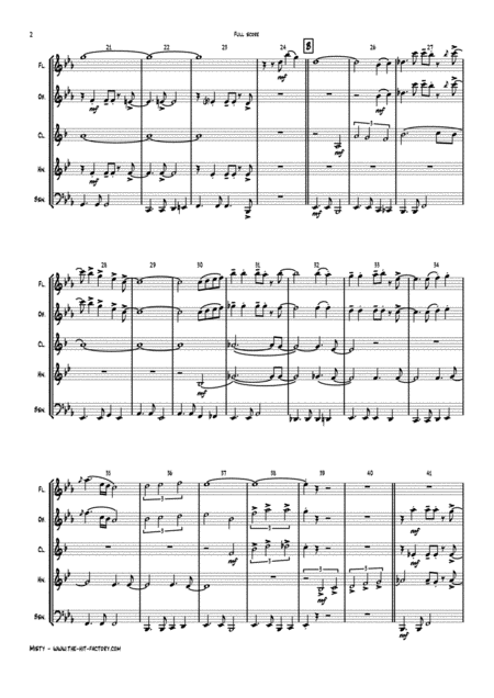 Misty Eroll Garner Samba Wind Quintet Page 2