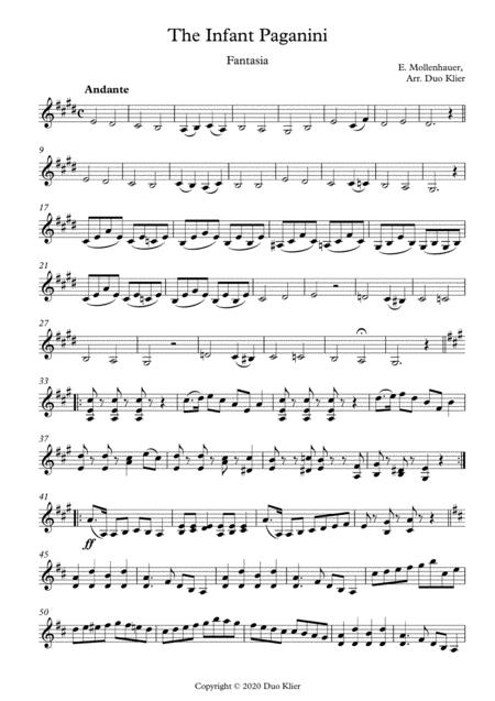 Mollenhauer 2 Pieces The Boy And The Infant Paganini 2nd Violin Accompaniments Page 2