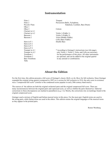 Molly On The Shore Full Score For Full Orchestra Page 2