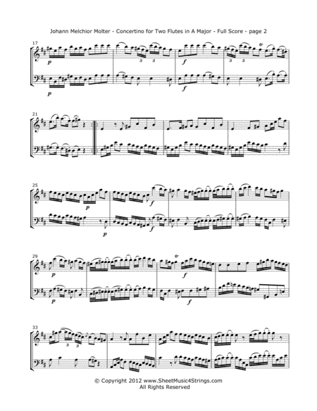 Molter J Concertino Mvt 1 For Violin And Cello Page 2