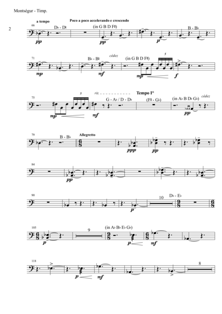 Montsegur The Cathar Tragedy Symphonic Poem For Solo Trombone And Orchestra Set Of Parts Percussions Page 2