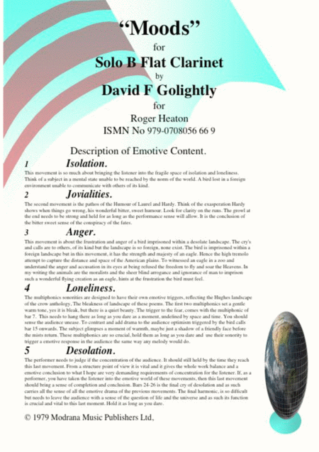 Moods For Solo B Flat Clarinet Page 2