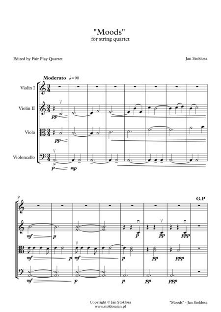 Moods For String Quartet Page 2