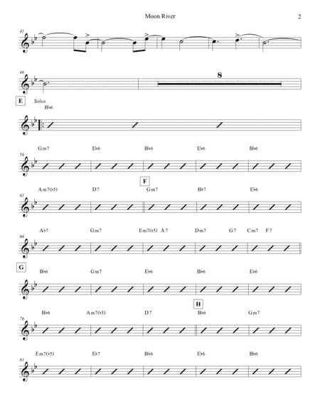 Moon River Flute 1 Page 2