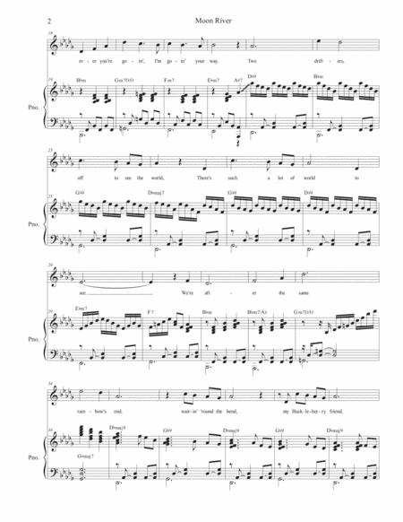 Moon River Unison Choir Page 2