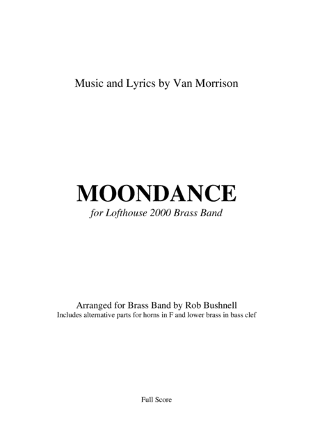 Moondance Van Morrison Brass Band Page 2