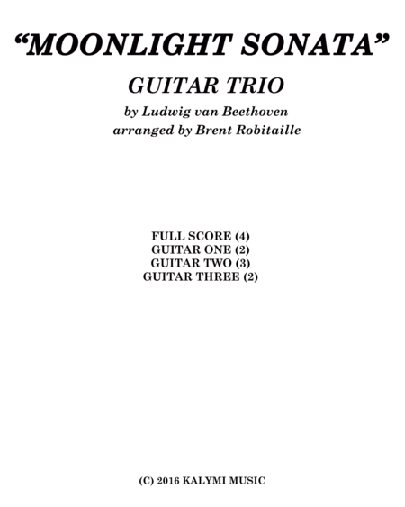 Moonlight Sonata Guitar Trio Page 2