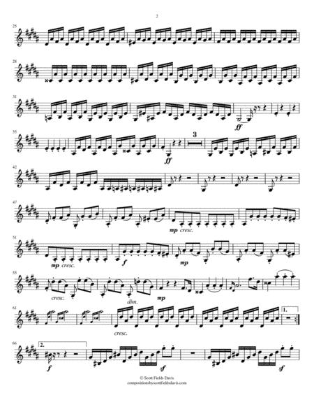 Moonlight Sonata Movement Iii For Orchestra Violin I Part Page 2