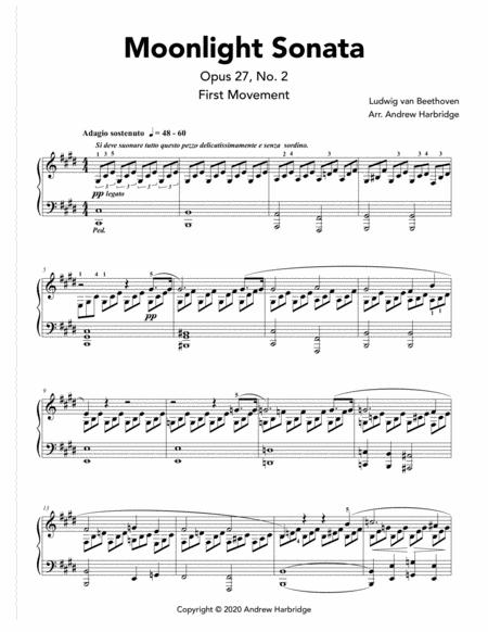 Moonlight Sonata Opus 27 No 2 First Movement Page 2