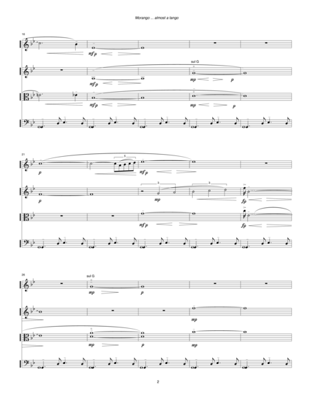 Morango Almost A Tango 1983 Full Score Page 2