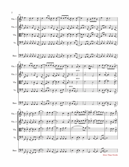 More Than Words By Extreme String Quartet Page 2