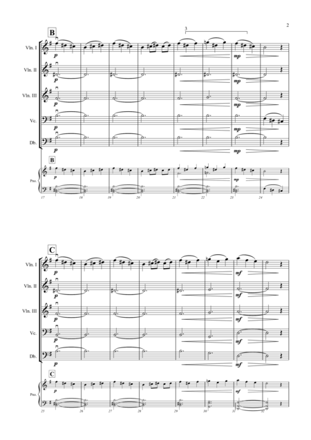 Morning From Peer Gynt By Edvard Grieg Arranged For String Orchestra Page 2