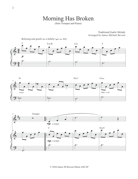 Morning Has Broken Solo Trumpet Page 2