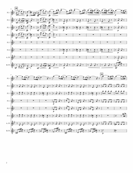 Morning Noon And Night In Vienna Overture Excerpt For Flute Choir Page 2