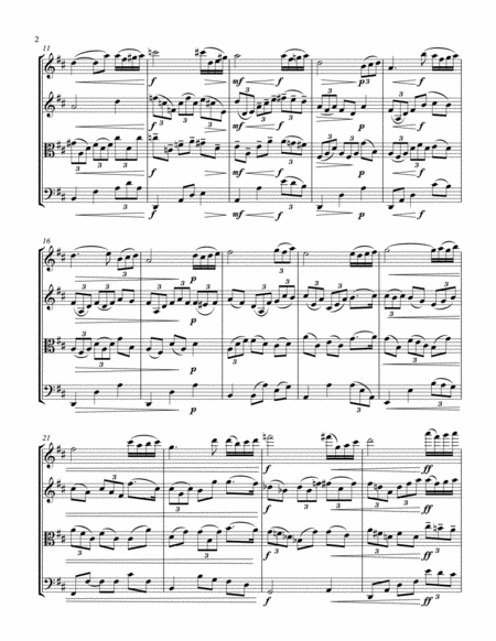 Mothers Day Rhapsody On A Theme By Paganini Variation No 18 String Quartet Page 2