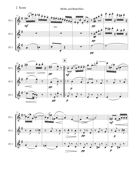 Moths And Butterflies By Elgar For Flute Trio Page 2