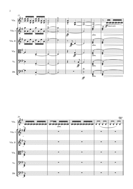 Moussorgsky Gopak For Violin And String Orchestra Page 2