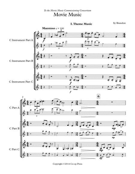 Movie Music For Mixed Trio C Instrument Version Page 2