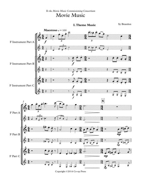 Movie Music For Mixed Trio F Instrument Version Page 2