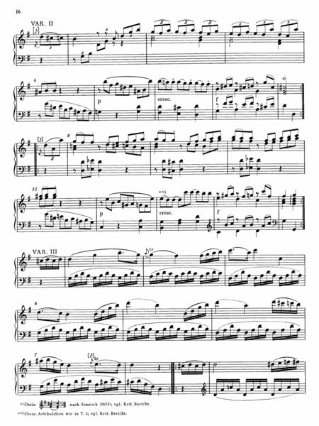 Mozart 6 Variations In G Major On Mio Car Adone From The Opera La Fiera Di Venezia By Antonio Salieri K 180 Page 2