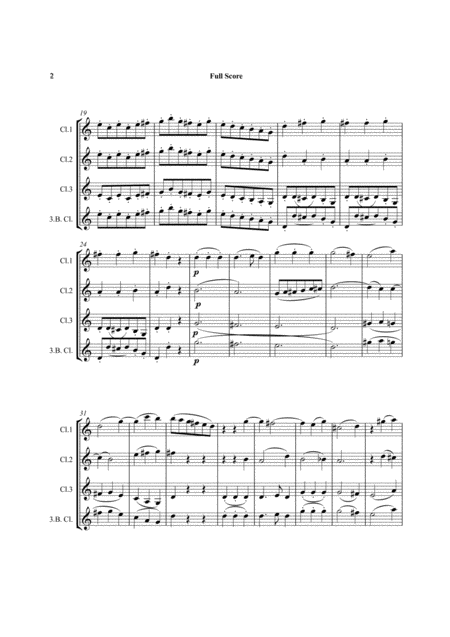 Mozart Divertimento No 1 Complete From Five Divertimenti For 3 Basset Horns Kv439 Clarinet Trio Opt Bass Clt Page 2
