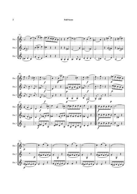 Mozart Divertimento No 1 Complete From Five Divertimenti For 3 Basset Horns Kv439b Horn Trio Page 2