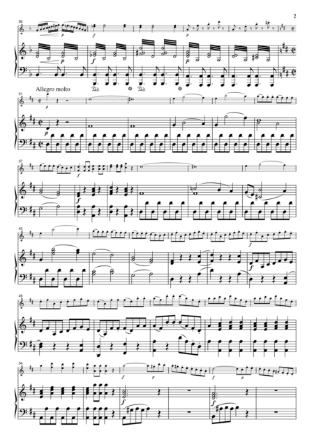 Mozart Don Giovanni Overture For Violin Piano Vm004 Page 2