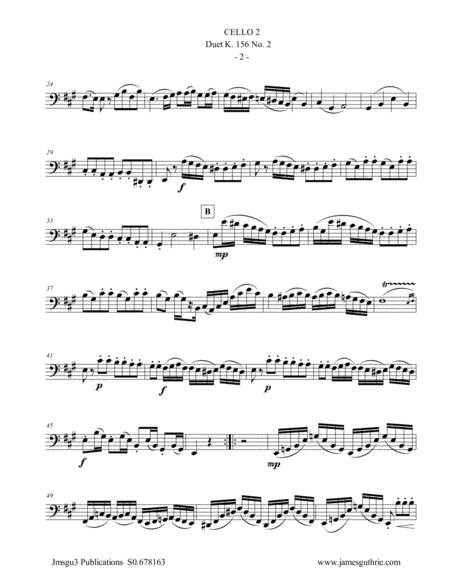 Mozart Duet K 156 No 2 For Cello Duo Page 2