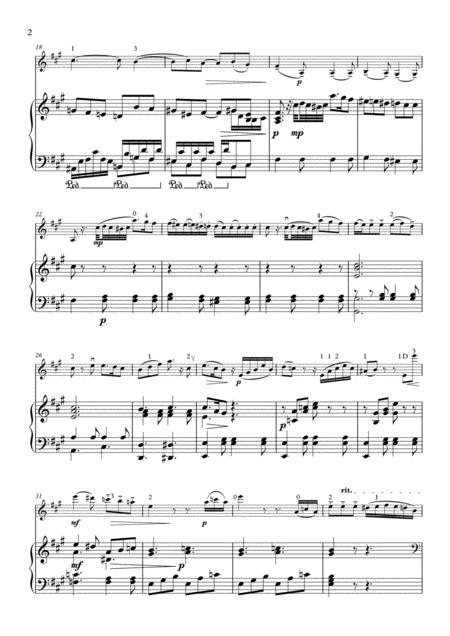 Mozart Piano Concerto 23 Adagio For Violin And Piano Page 2
