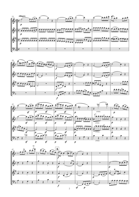Mozart Quartet K465 Dissonance Page 2